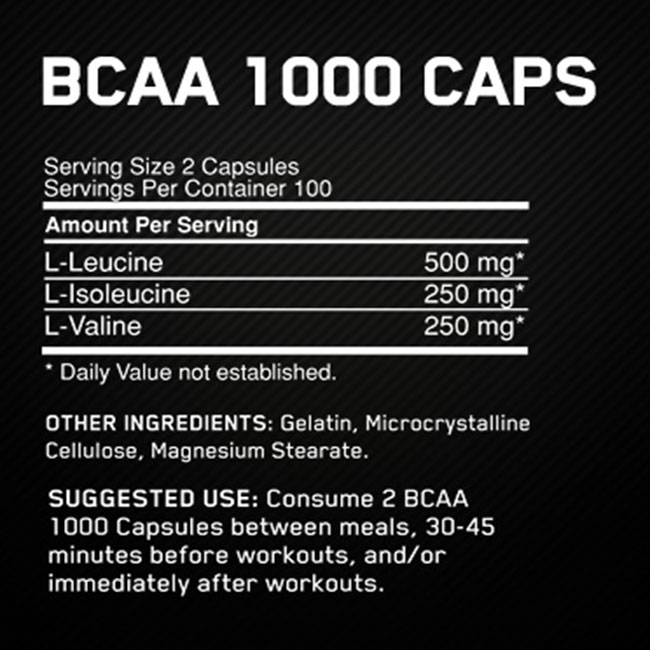 Optimum BCAA 1000 200 Viên